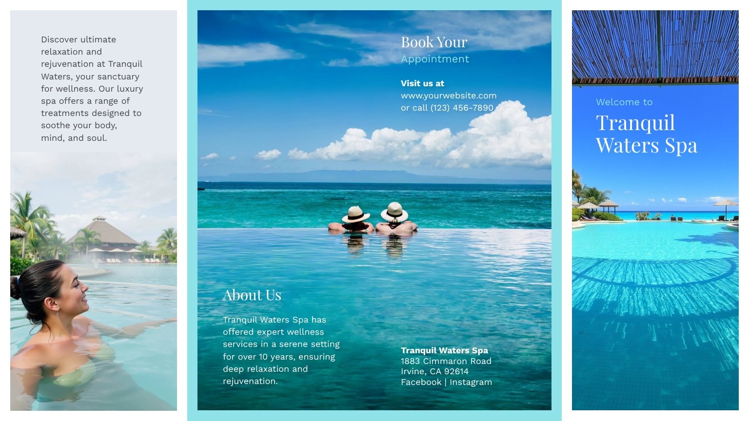 Double Gate Fold Brochure Template