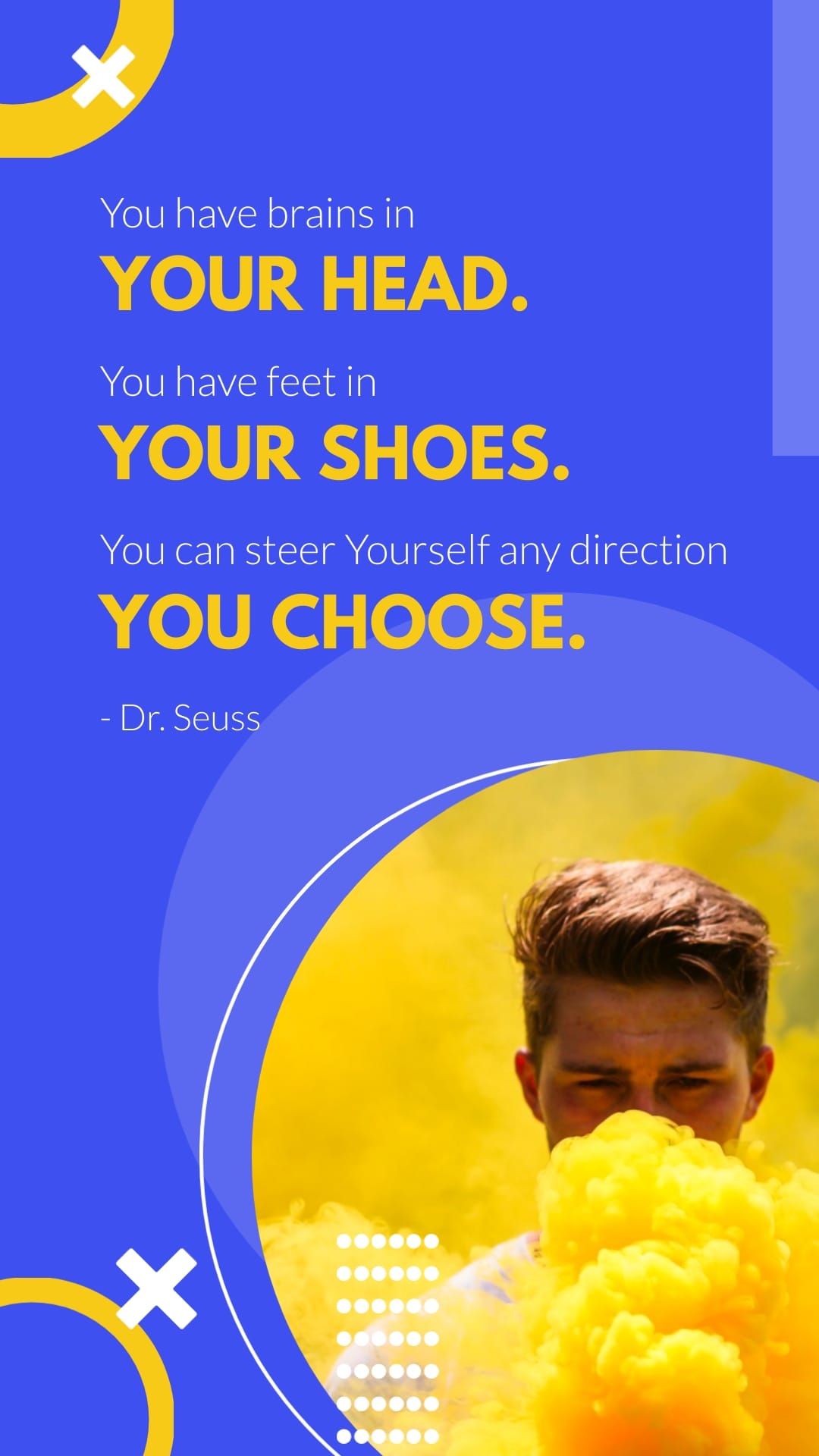 Dr. Seuss Animated Quote Vertical Template