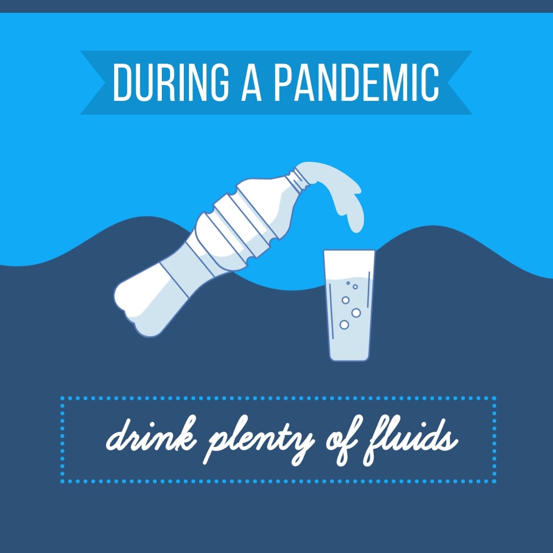 Drink Water Pandemic Animated Square Template