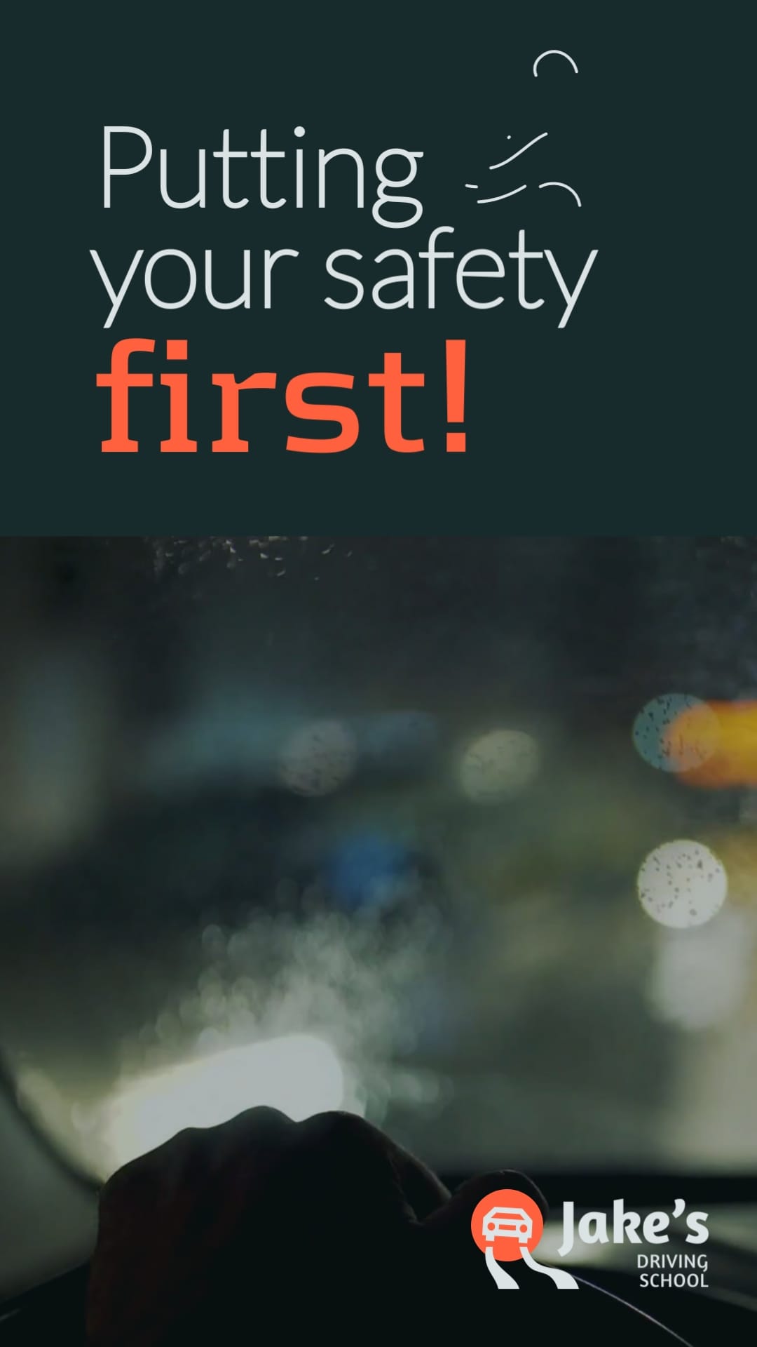 Driving Lesson Promo Ad Vertical Template