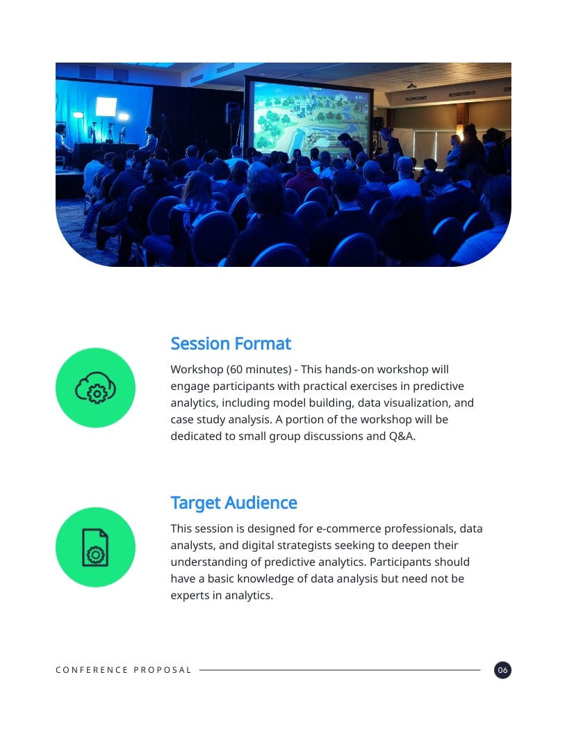 E Commerce Conference Proposal Template - Slide 6 E Commerce Conference Proposal Template - Slide 6