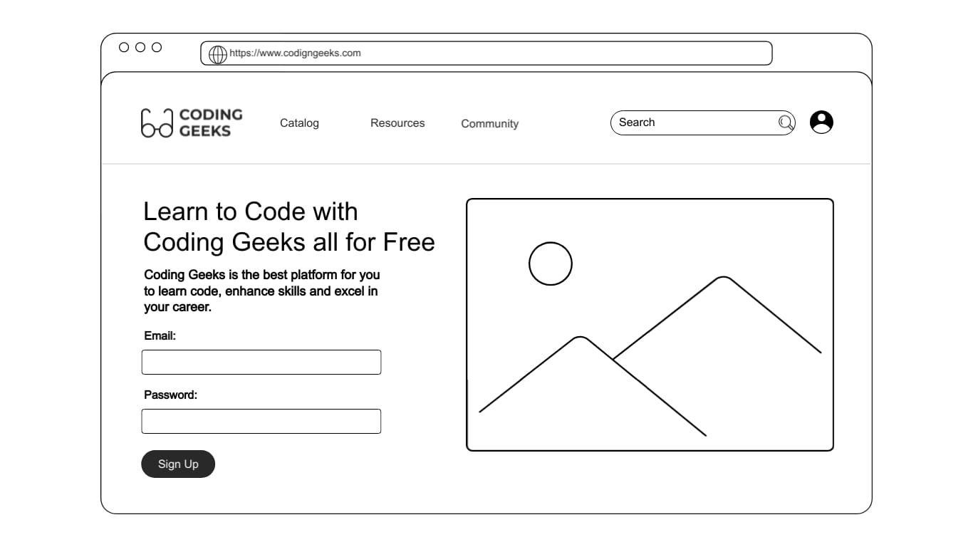 E-learning Platform Lead Capturing Landing Page Template