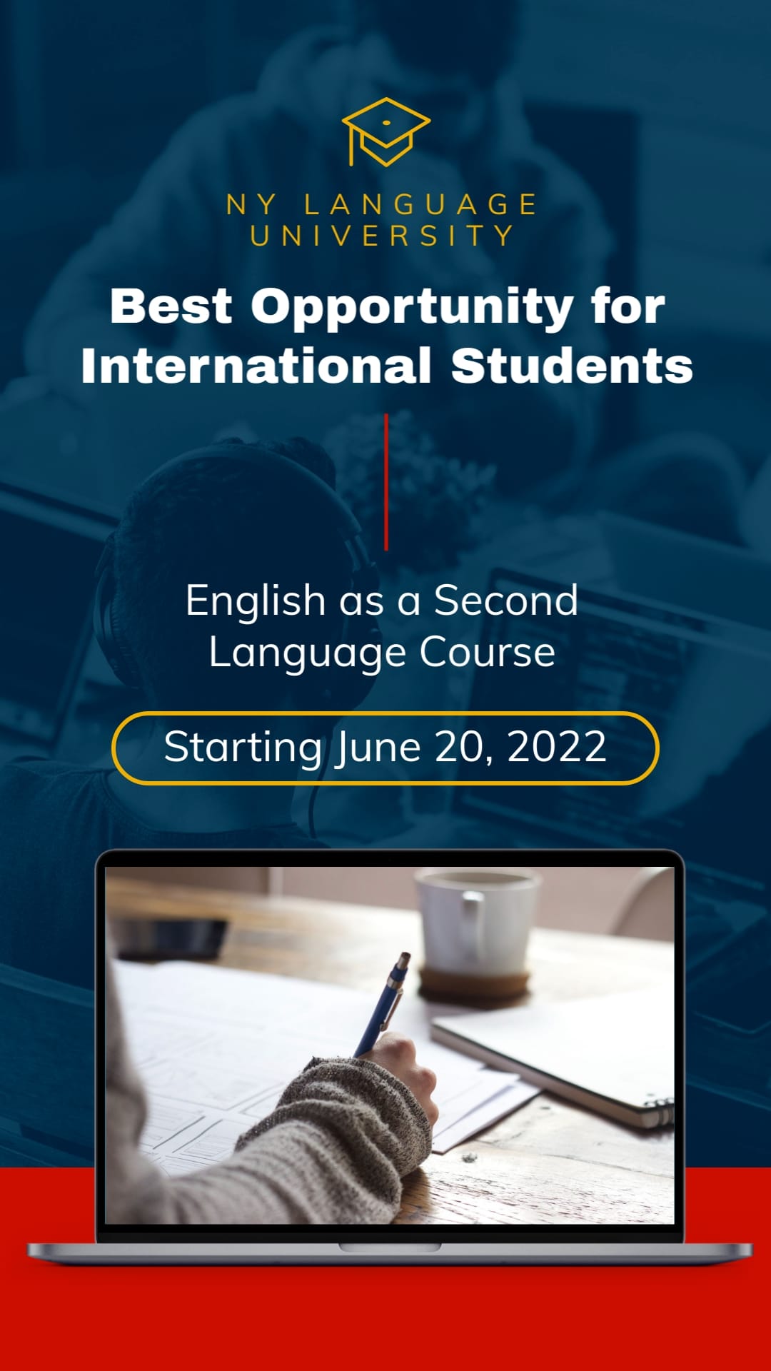 ESL Course Promo Facebook Story Template