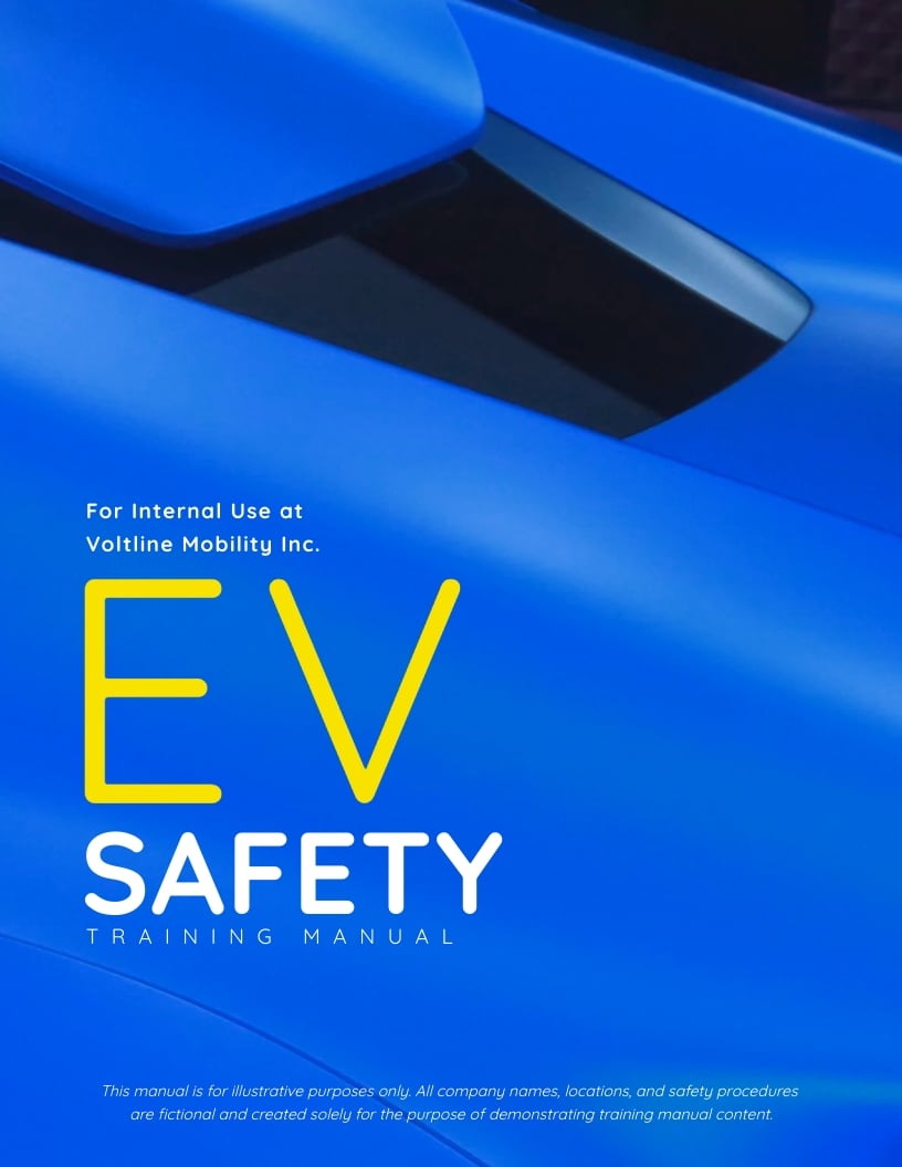 EV Safety Training Student Manual Template