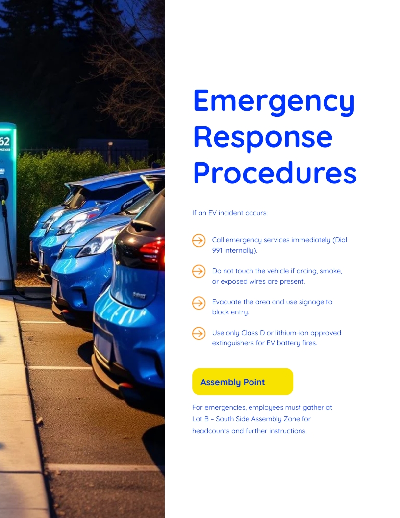 EV Safety Training Student Manual Template Visme