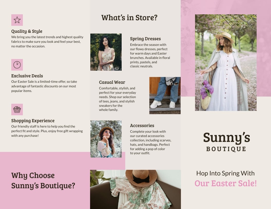 Easter Z-Fold Brochure Template