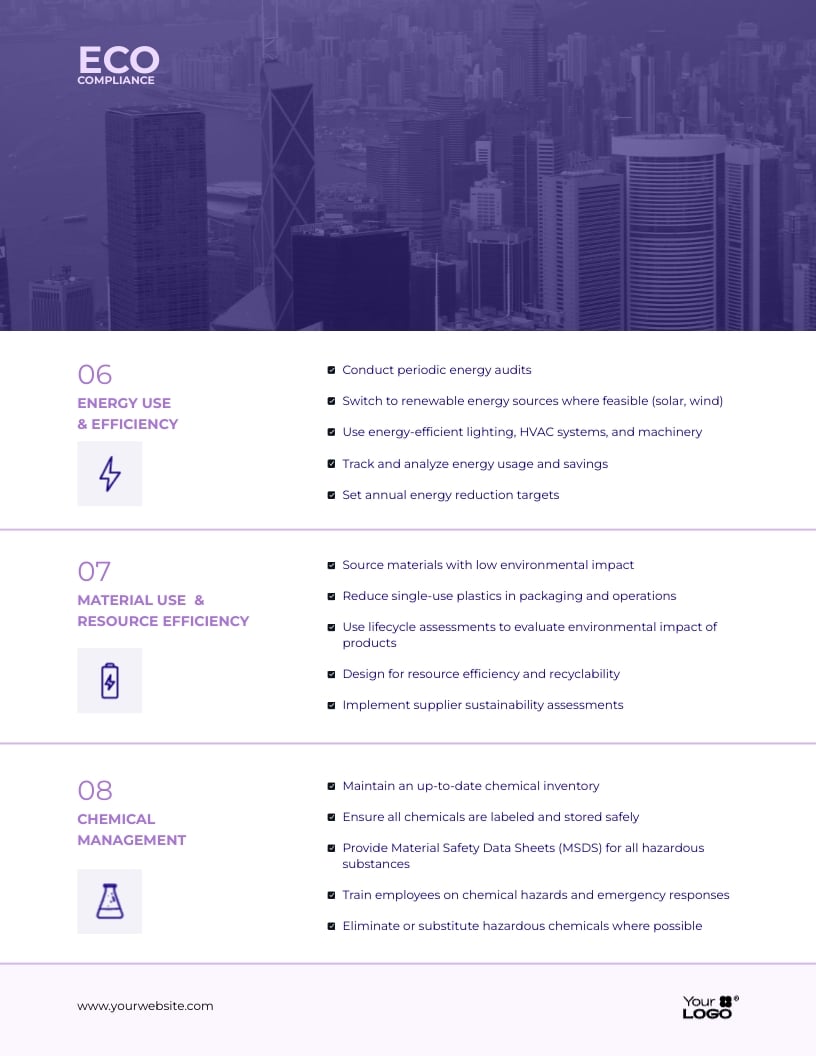 Eco Compliance Checklist Template | Visme