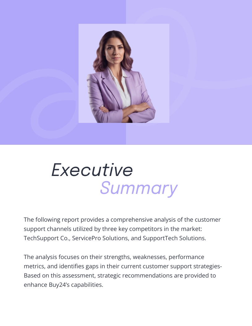 Ecommerce Competitor Gap Analysis Report Template | Visme