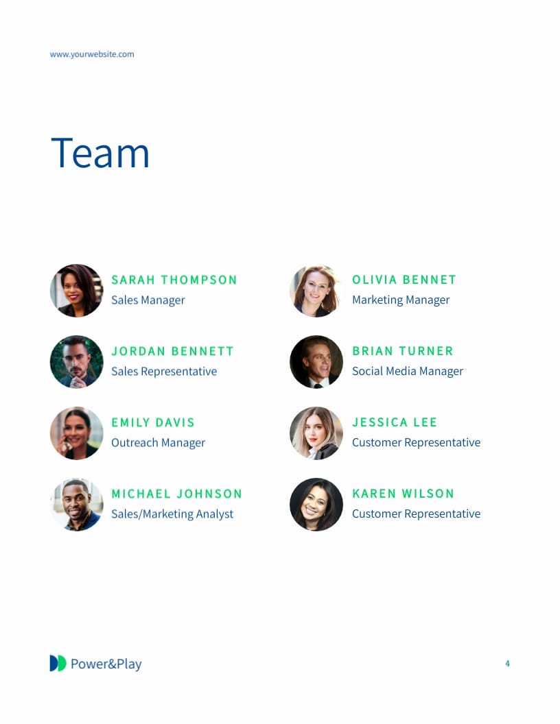 Ecommerce Sales Action Plan Template | Visme