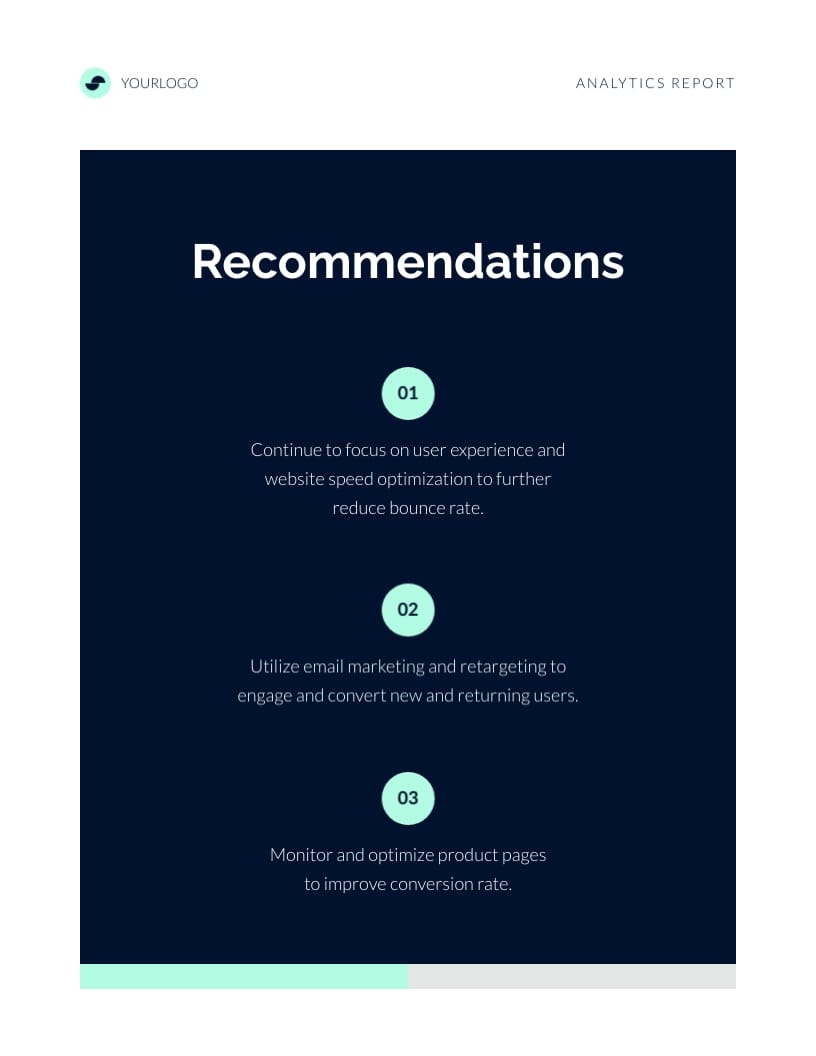 Ecommerce Website Analytics Report Template - Slide 7 Ecommerce Website Analytics Report Template - Slide 7