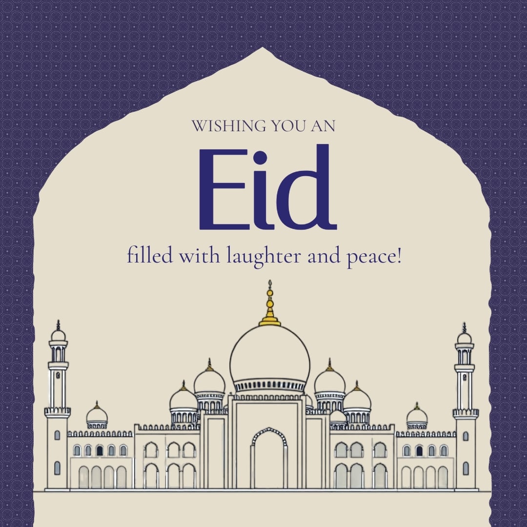 Editable Eid Mubarak Instagram Post Template