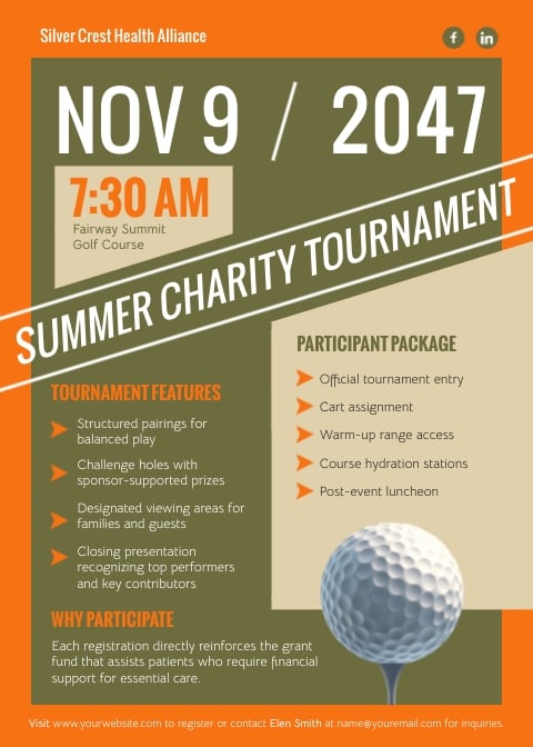 Editable Golf Flyer Template