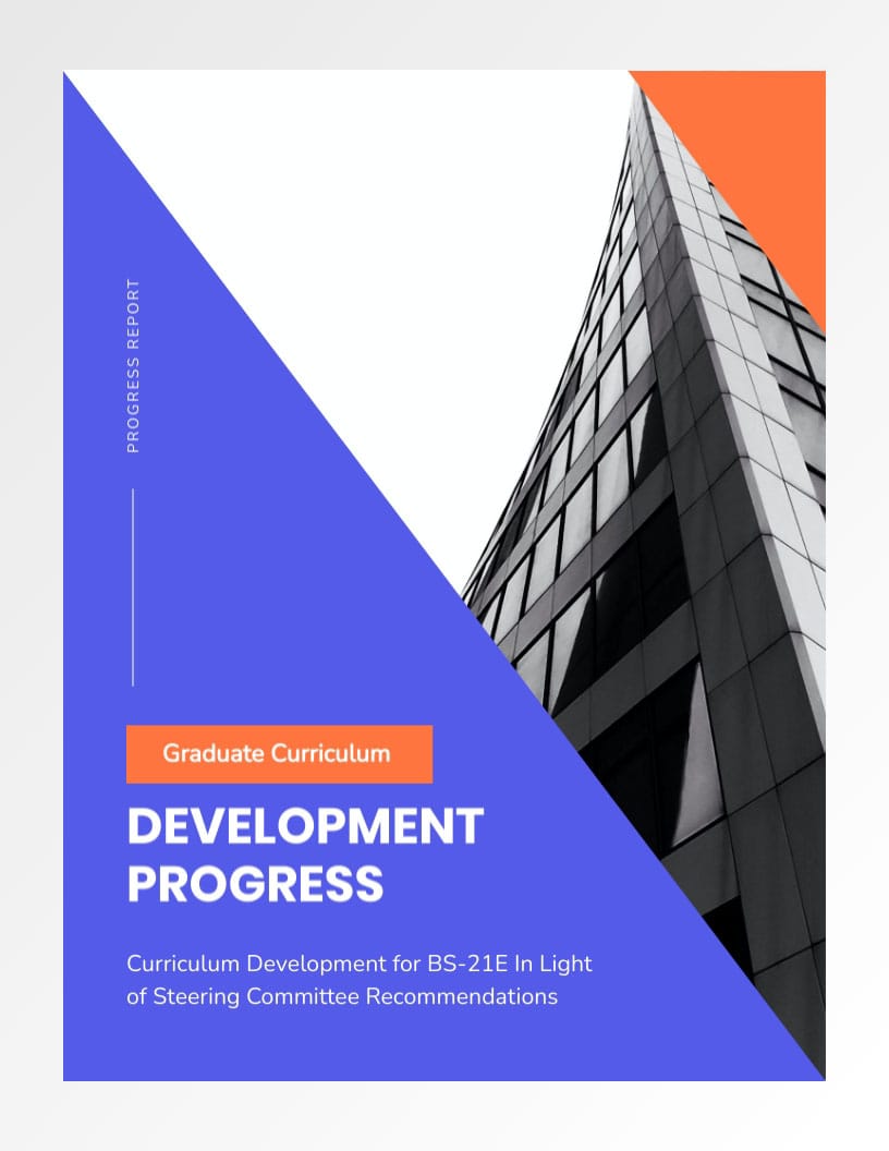 Education Progress Report Template