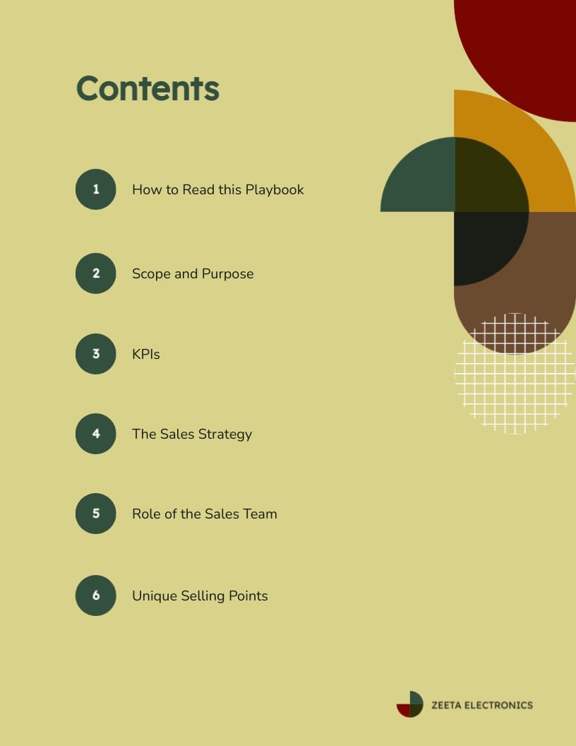 Electronics Store Sales Playbook Template - Slide 2 Electronics Store Sales Playbook Template - Slide 2