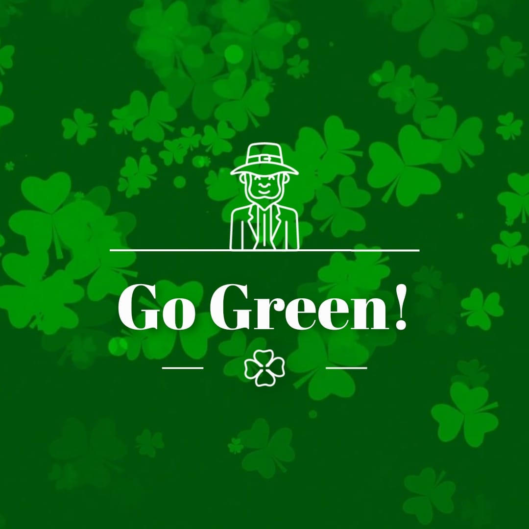 Elegant St Patricks Day Greeting Card Square Template