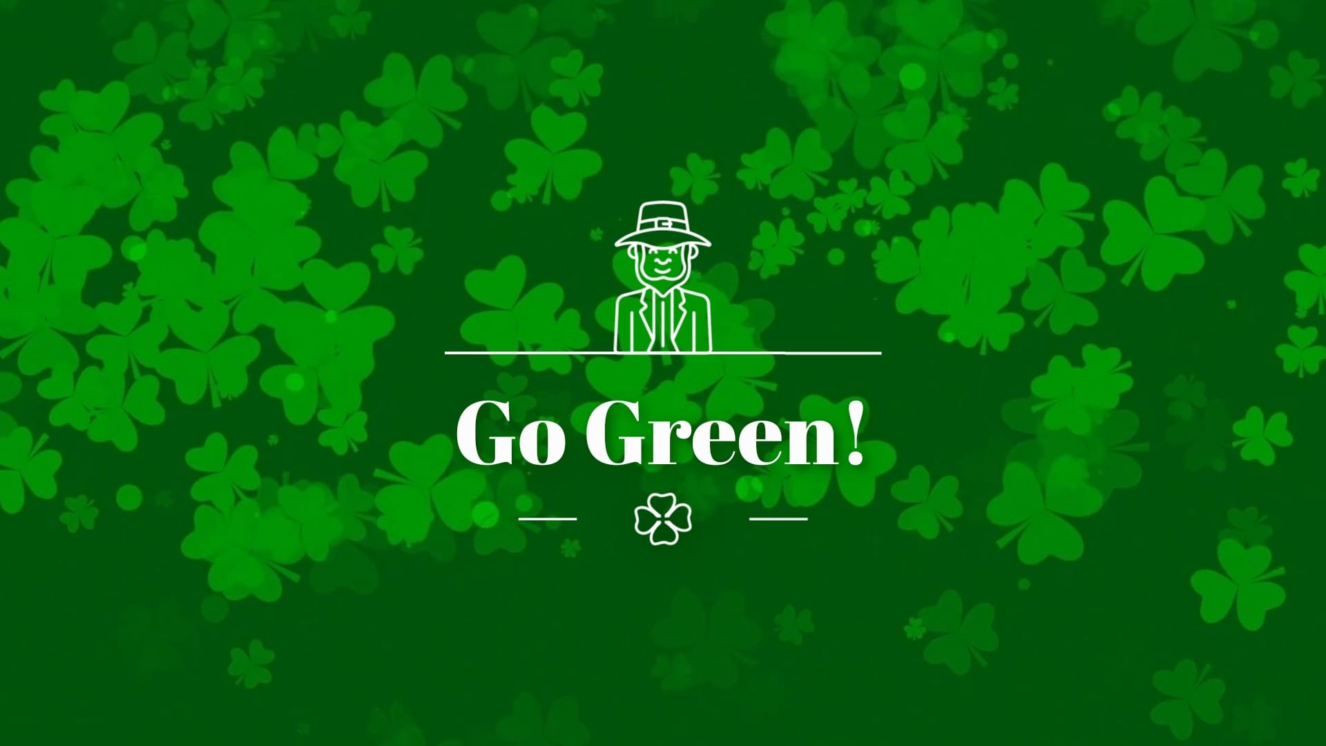 Elegant St Patricks Day Greeting Card Template