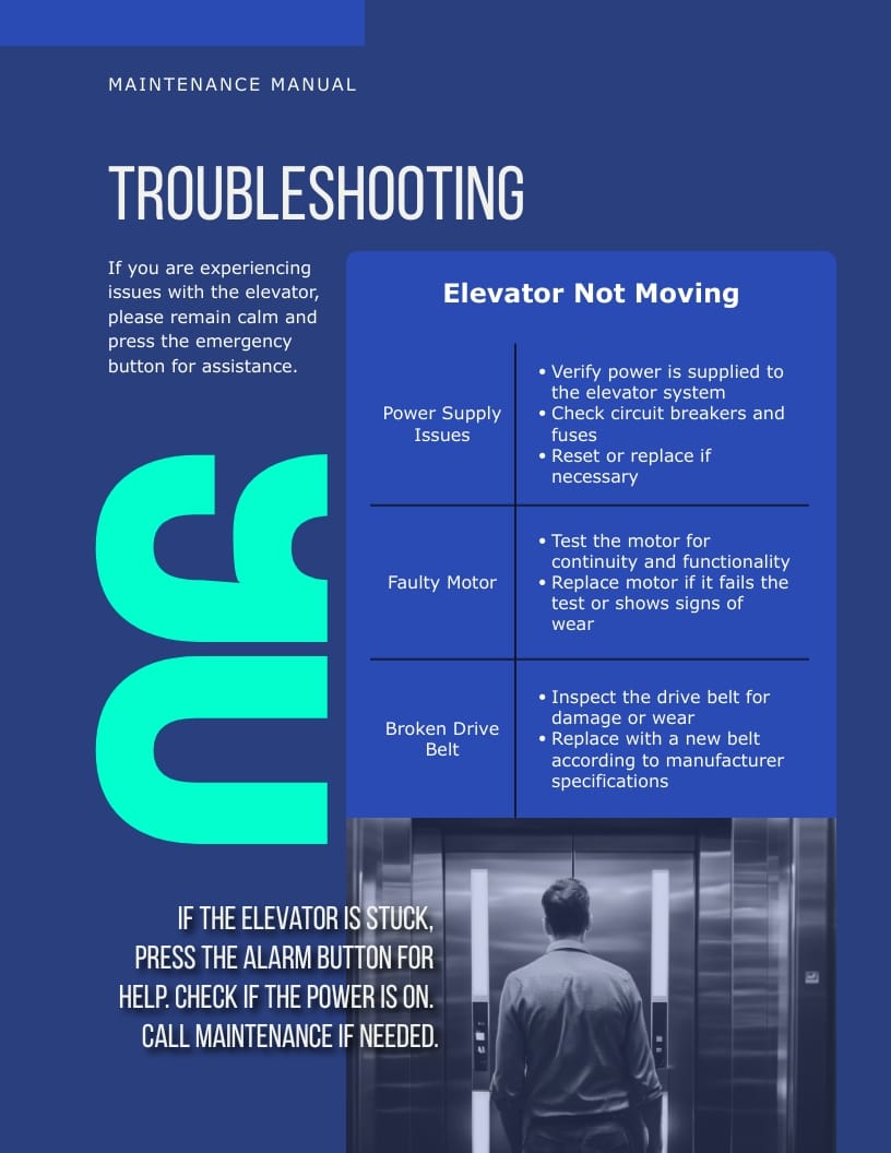 Elevator Instruction Manual Template - Slide 14 Elevator Instruction Manual Template - Slide 14