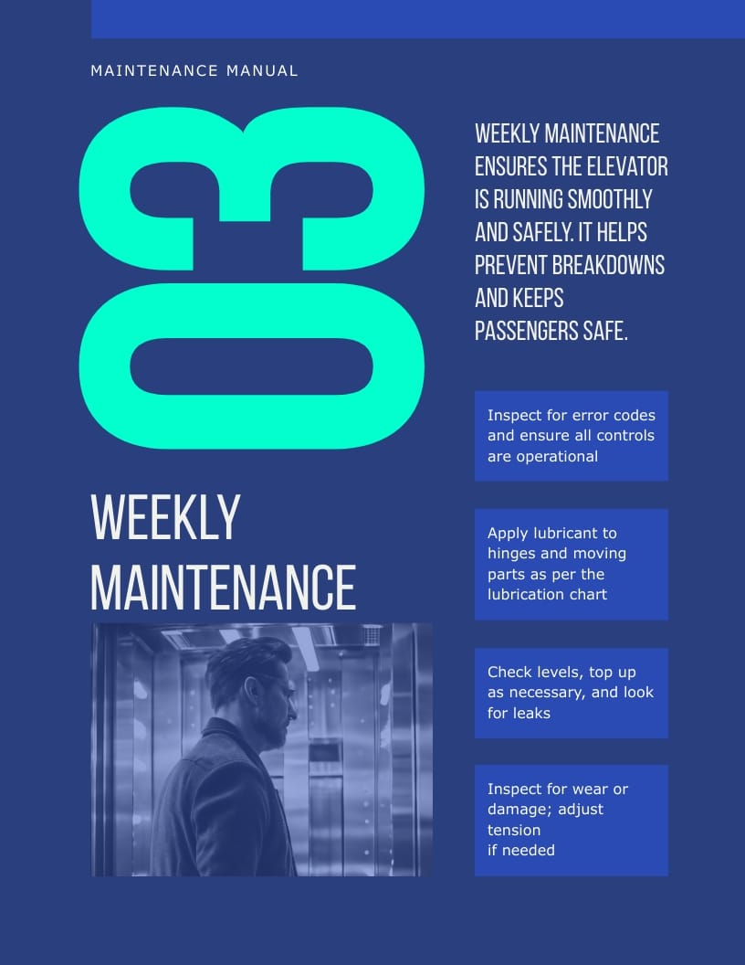Elevator Instruction Manual Template - Slide 8 Elevator Instruction Manual Template - Slide 8