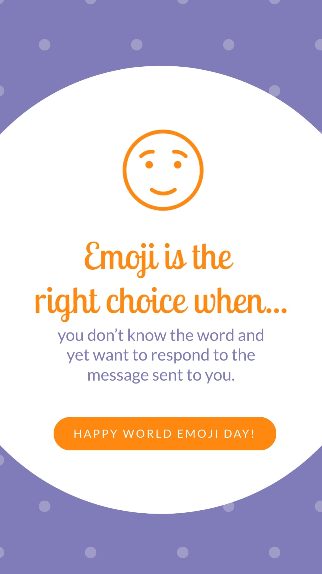 Emoji is the Right Choice Animated Vertical Template