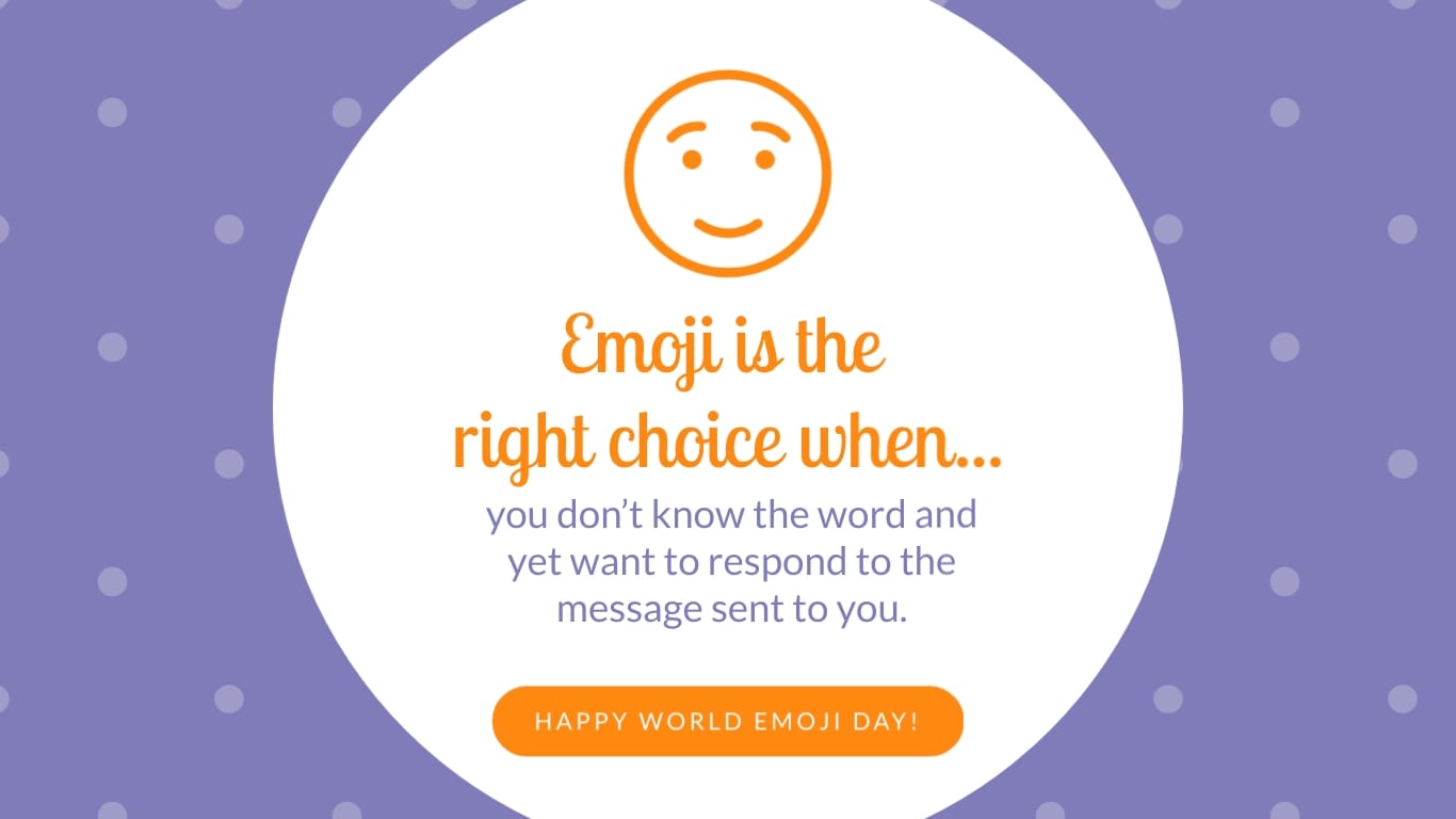 Emoji is the Right Choice Animated Wide Template