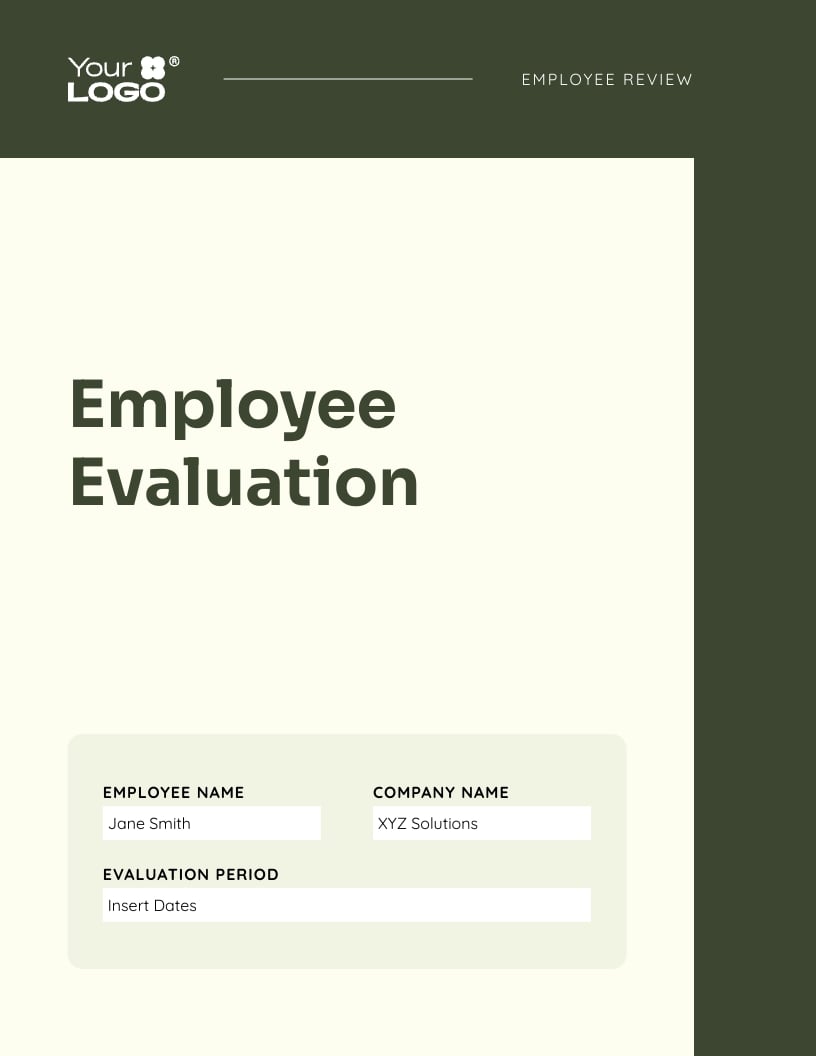 Employee Evaluation Template