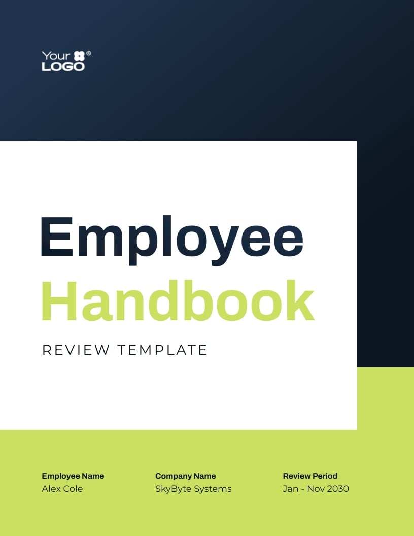 Employee Handbook Review Template