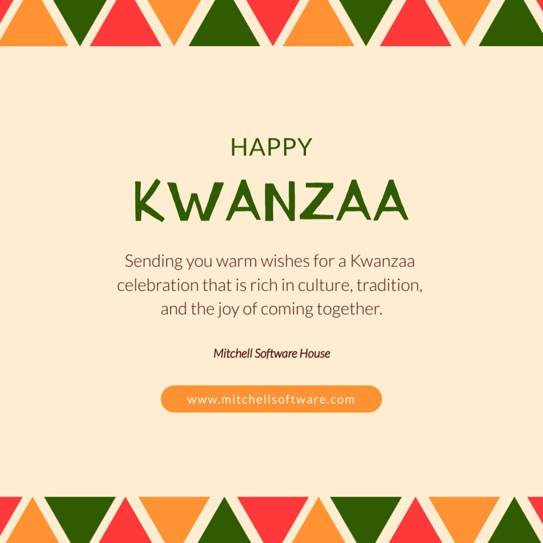 Employee Kwanzaa Greeting Card Square Template