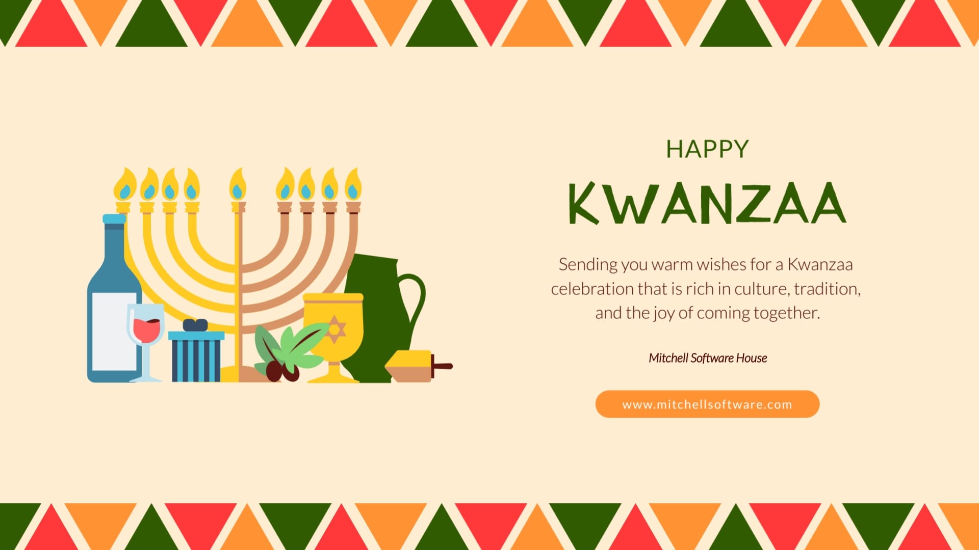 Employee Kwanzaa Greeting Card Template