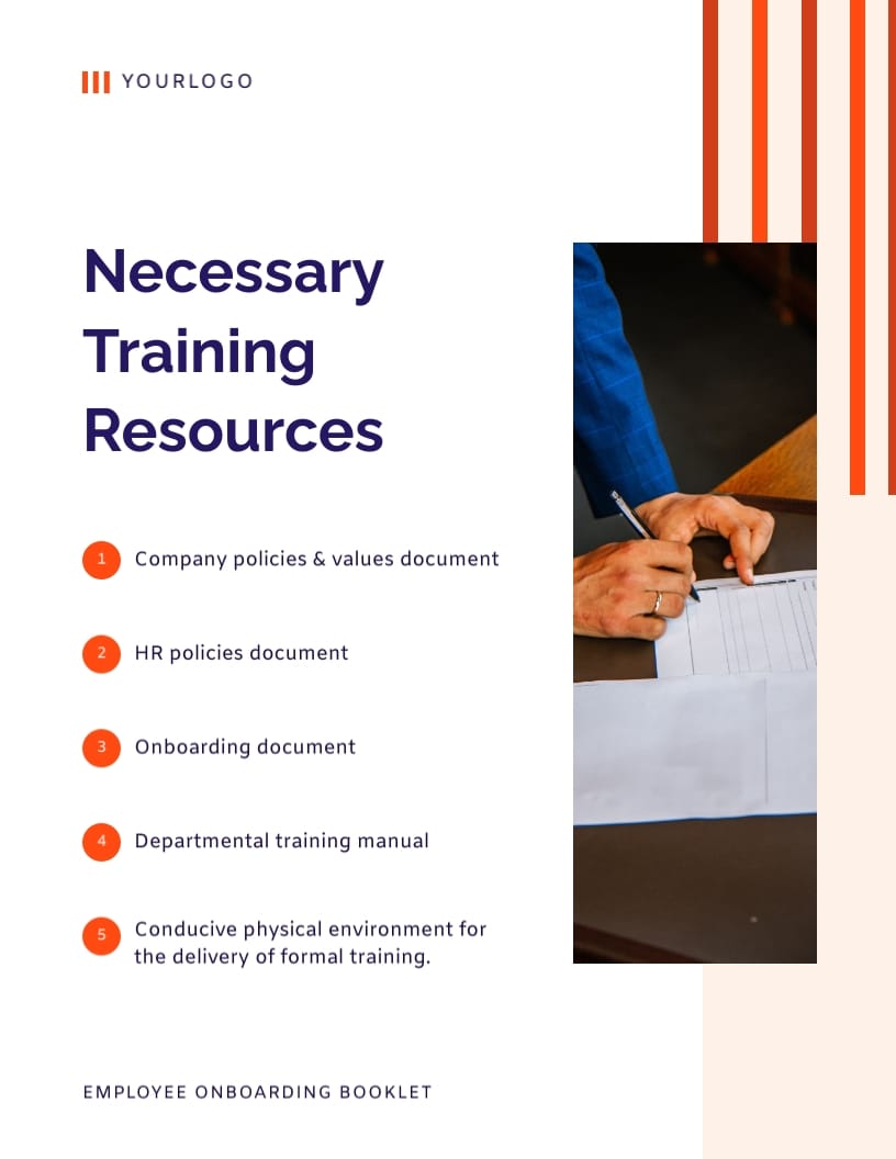 Employee Onboarding Booklet Template - Slide 6 Employee Onboarding Booklet Template - Slide 6