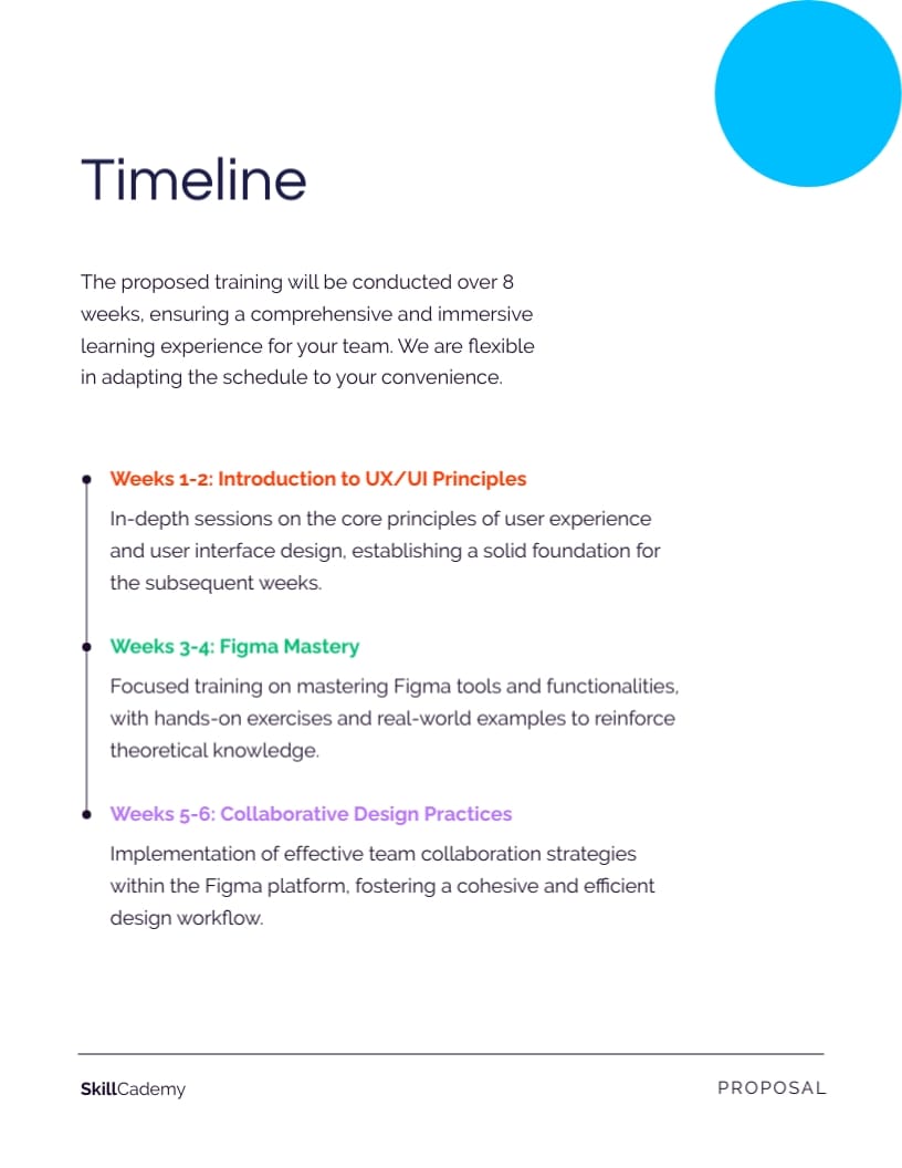 Employee Training Proposal Template - Slide 6 Employee Training Proposal Template - Slide 6