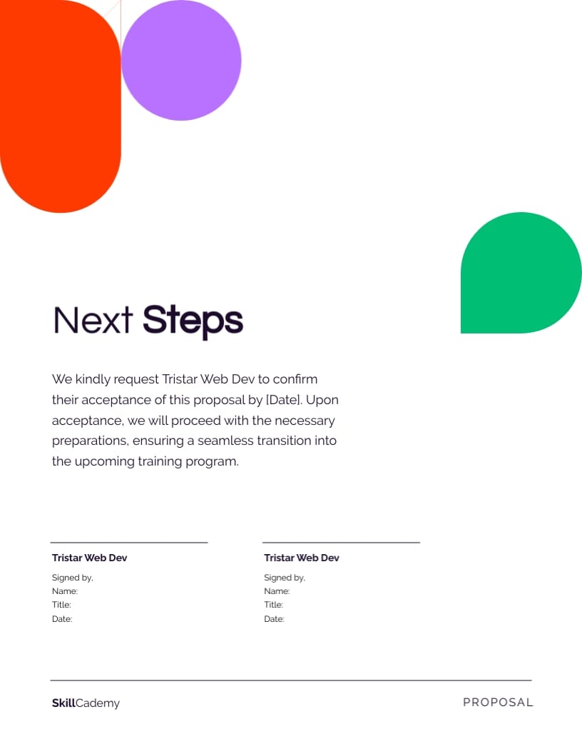 Employee Training Proposal Template - Slide 9 Employee Training Proposal Template - Slide 9