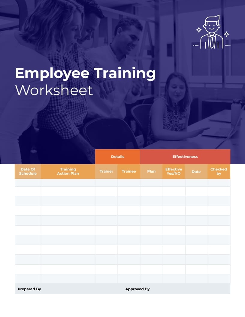 Employee Training Worksheet