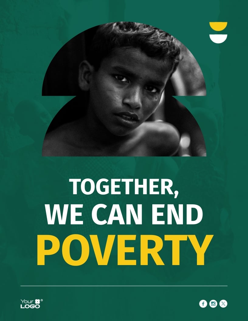 End Poverty Poster Template