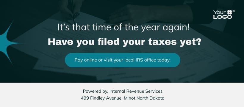 End of Tax Year Facebook Page Cover Template