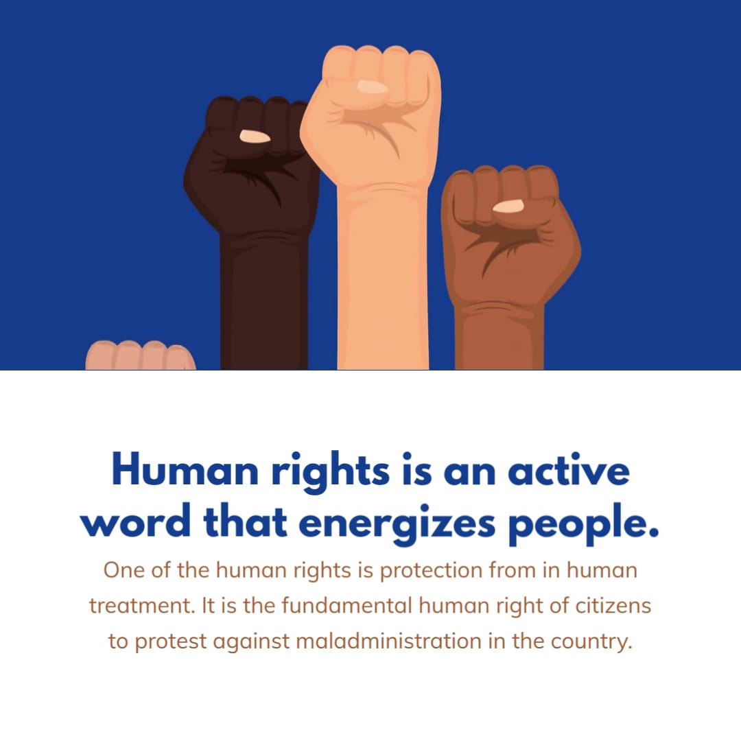 Energizing Human Rights Day Greeting Card Square Template