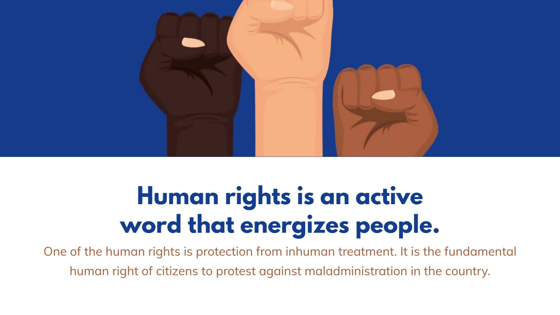 Energizing Human Rights Day Greeting Card Template