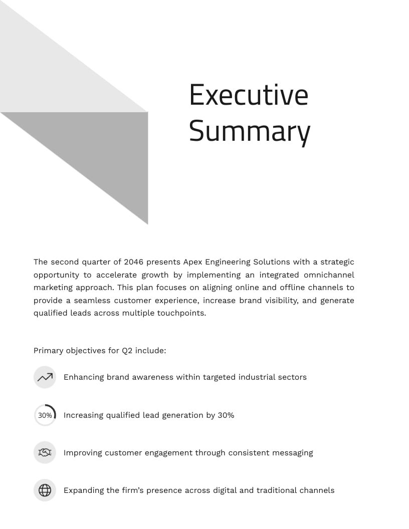 Engineering Firm Marketing Strategy Template - Slide 3 Engineering Firm Marketing Strategy Template - Slide 3