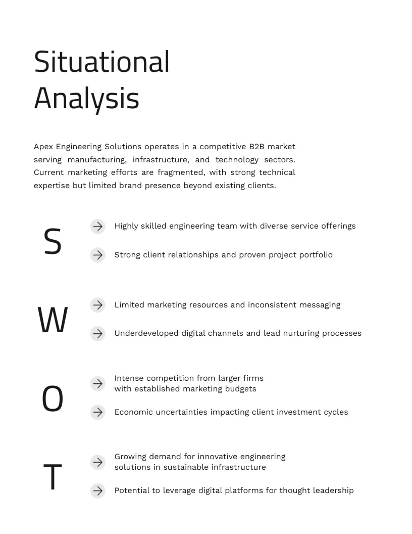 Engineering Firm Marketing Strategy Template - Slide 4 Engineering Firm Marketing Strategy Template - Slide 4