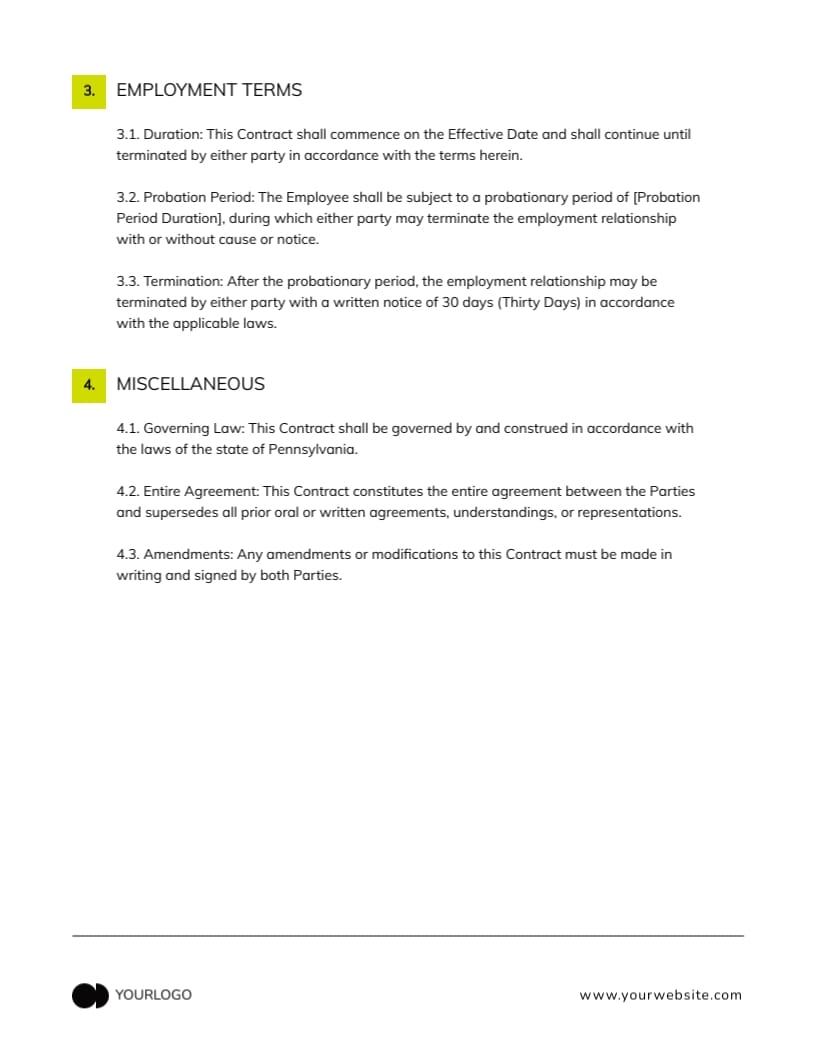 Engineering New Hire Contract Template - Slide 3 Engineering New Hire Contract Template - Slide 3