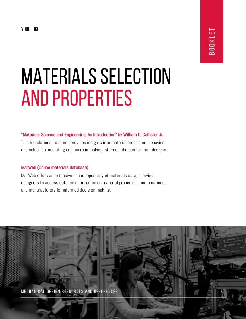 Engineering Resources Booklet Template | Visme