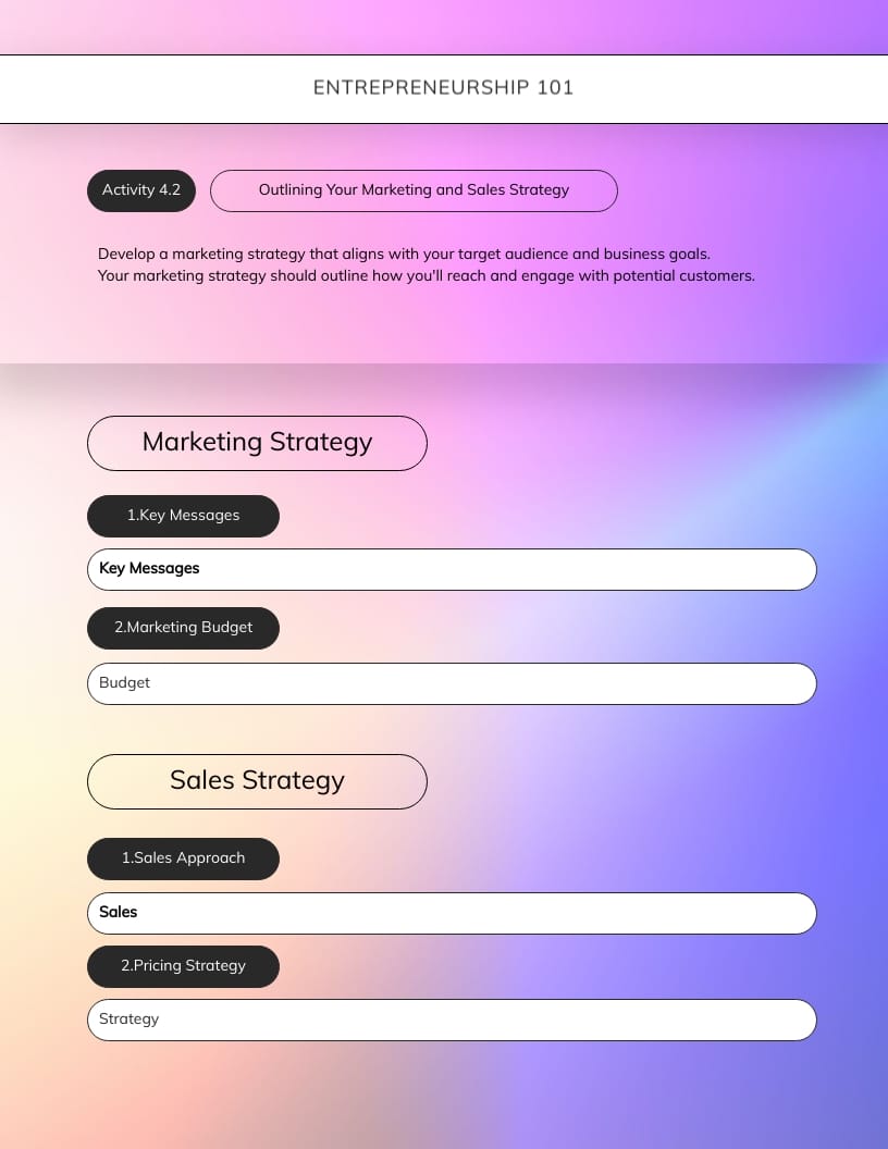 Entrepreneurship Workbook Template - Slide 11 Entrepreneurship Workbook Template - Slide 11