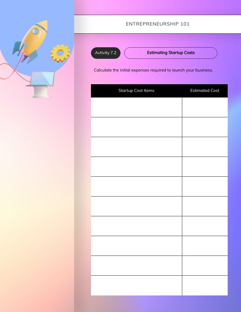 Entrepreneurship Workbook Template - Slide 16 Entrepreneurship Workbook Template - Slide 16