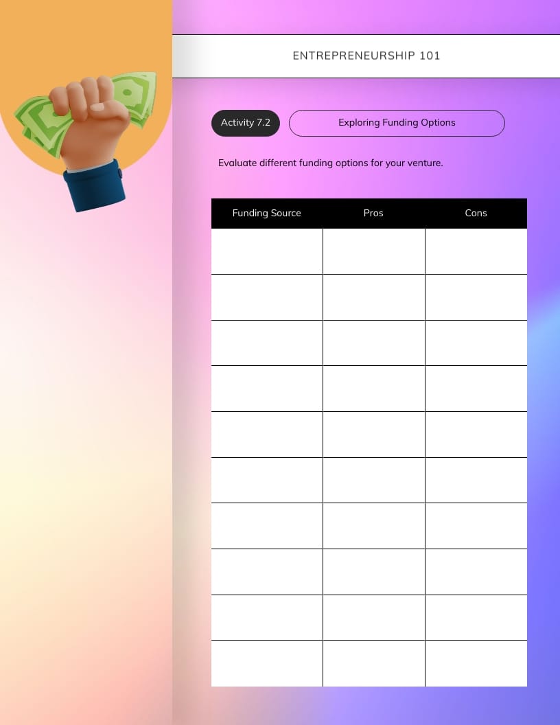 Entrepreneurship Workbook Template - Slide 17 Entrepreneurship Workbook Template - Slide 17