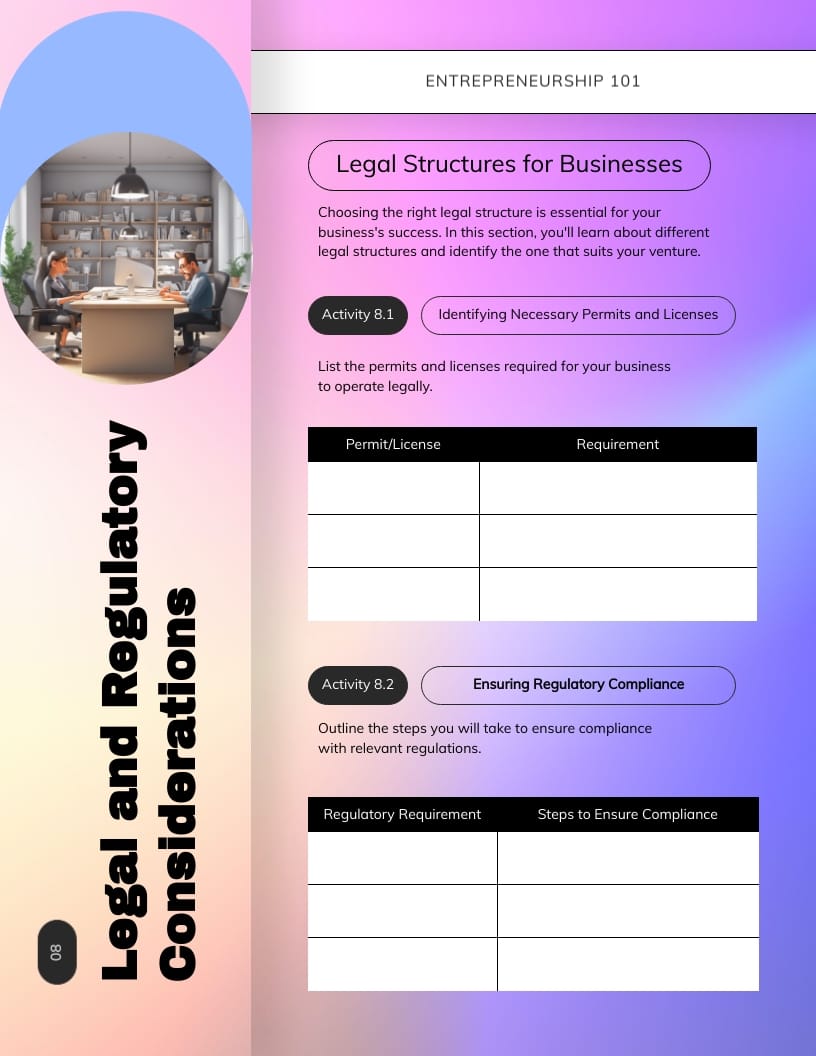 Entrepreneurship Workbook Template - Slide 18 Entrepreneurship Workbook Template - Slide 18