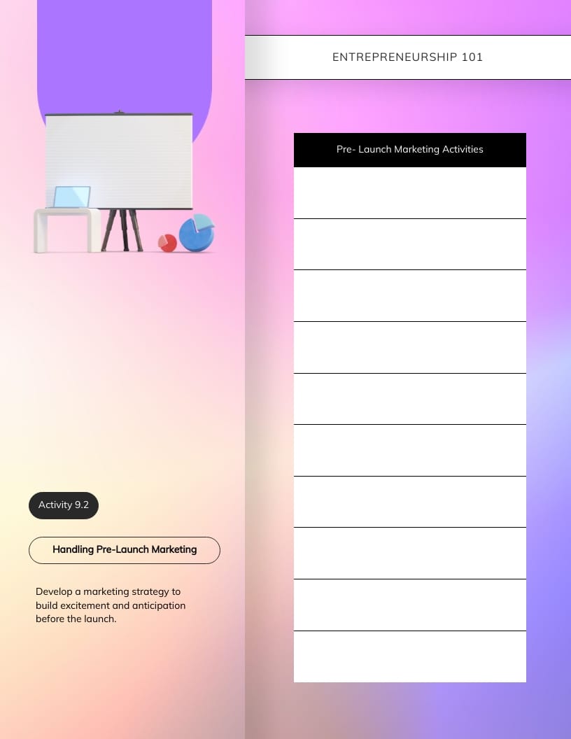 Entrepreneurship Workbook Template - Slide 20 Entrepreneurship Workbook Template - Slide 20