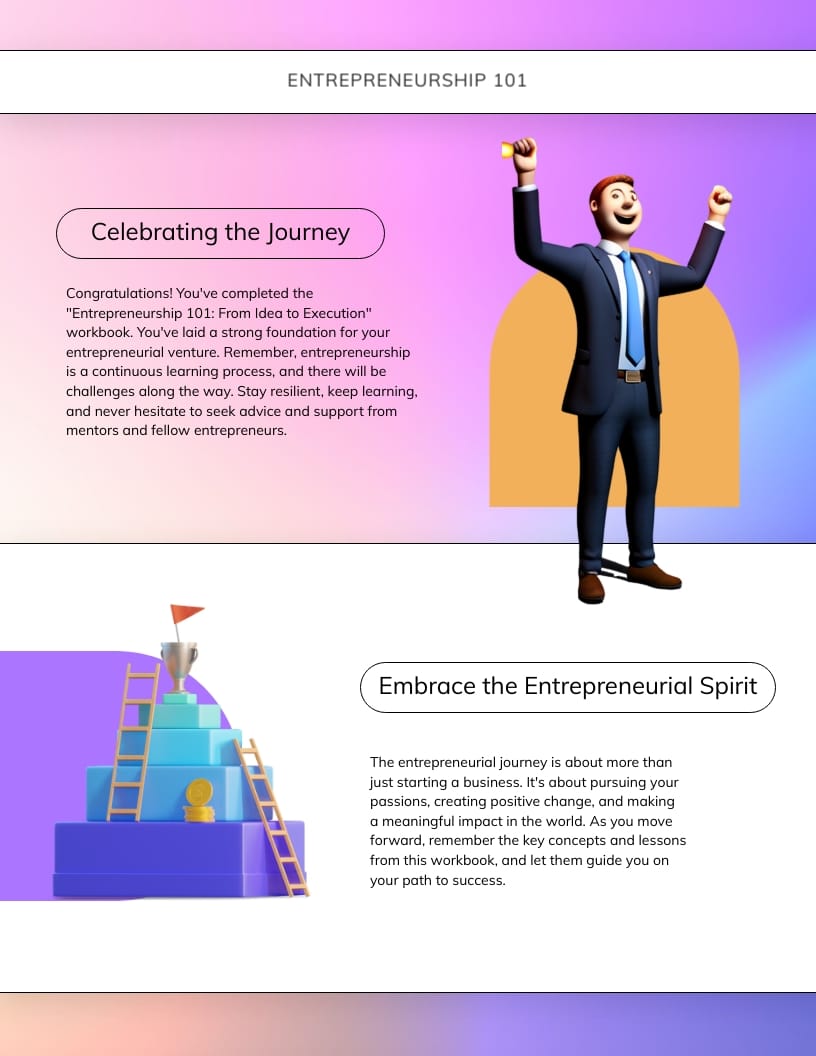 Entrepreneurship Workbook Template - Slide 21 Entrepreneurship Workbook Template - Slide 21