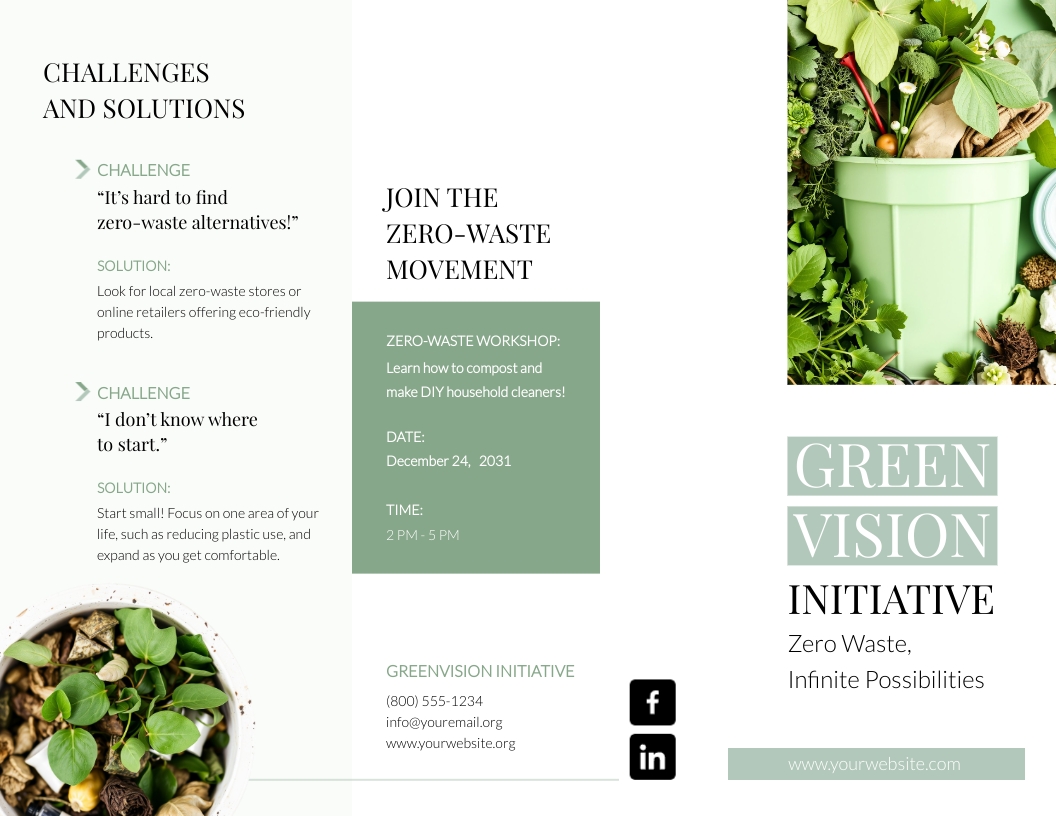 Environmental Brochure Templates Visme