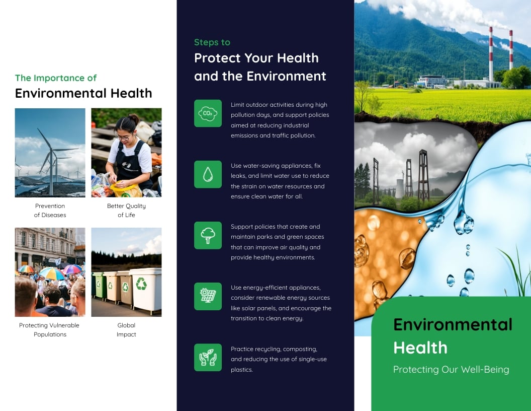 Environmental Health Brochure Template