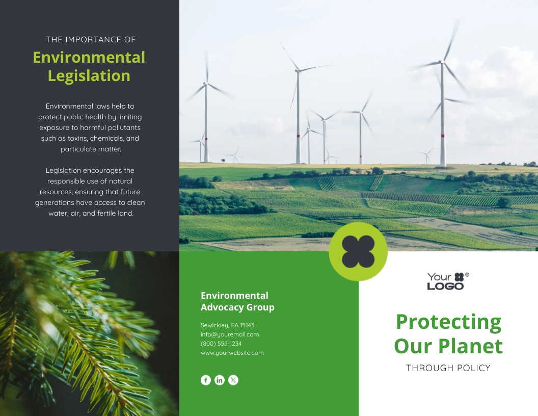 Environmental Brochure Templates Visme