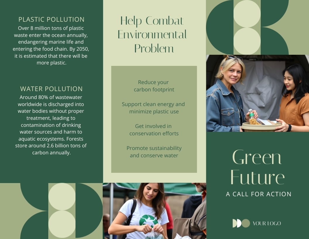 Environmental Problems Brochure Template